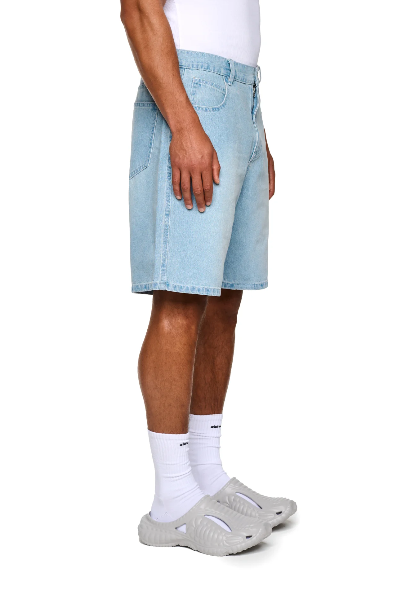 0asis Denim Shorts Blue - Image 4