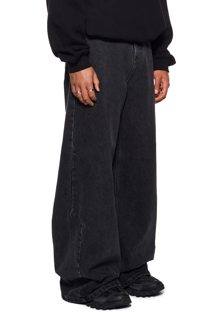 CC Black Denim Pants Baggy - Image 2