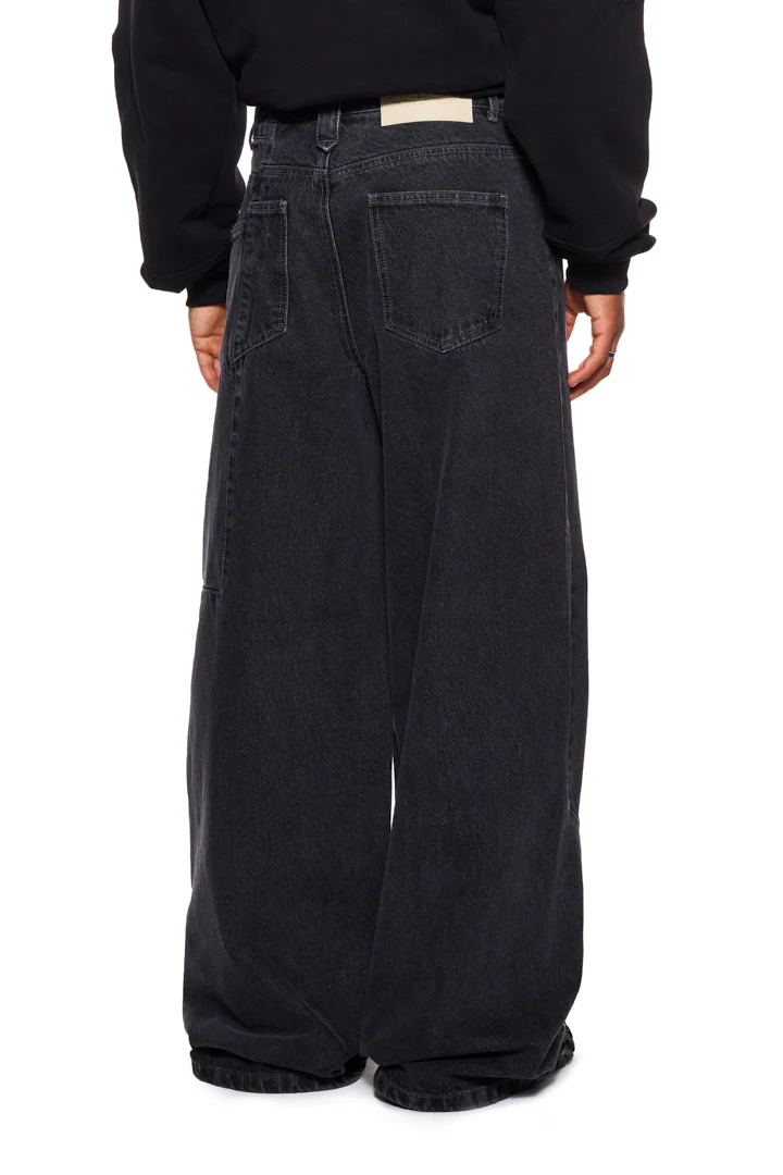 CC Black Denim Pants Baggy - Image 3