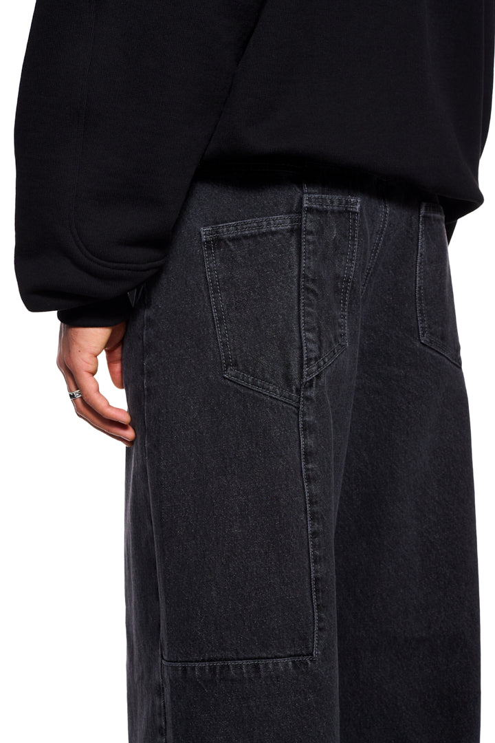 CC Black Denim Pants Baggy - Image 5