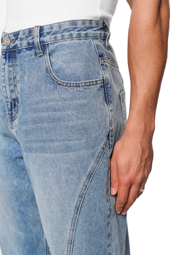 CC Core Denim Pants Blue Regular Fit - Image 8