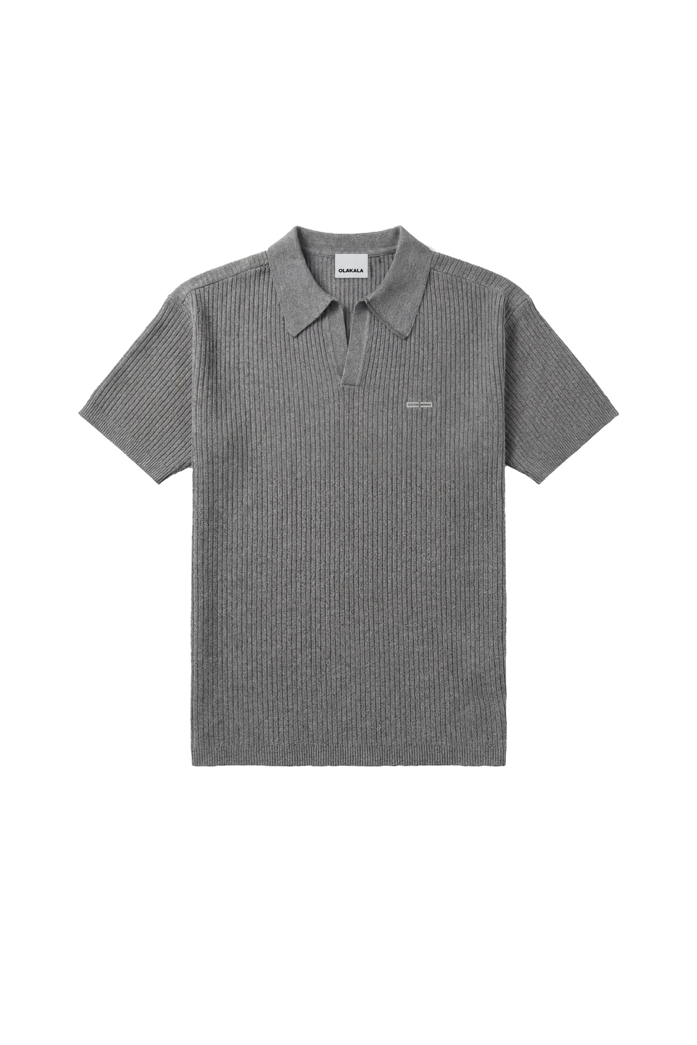 CC Core Rib Knit Polo Gray