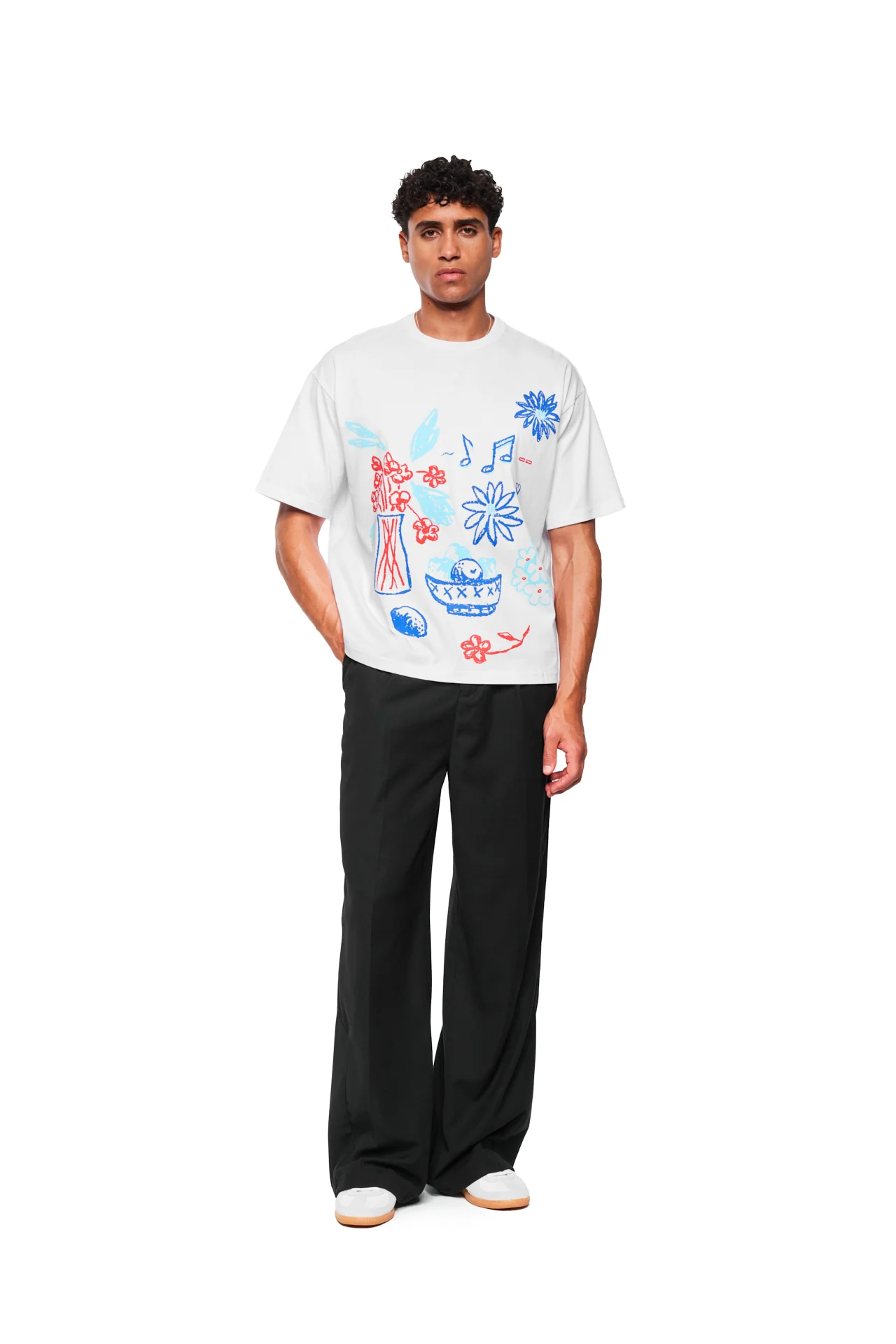 Crayon T-Shirt Oversized White - Image 2