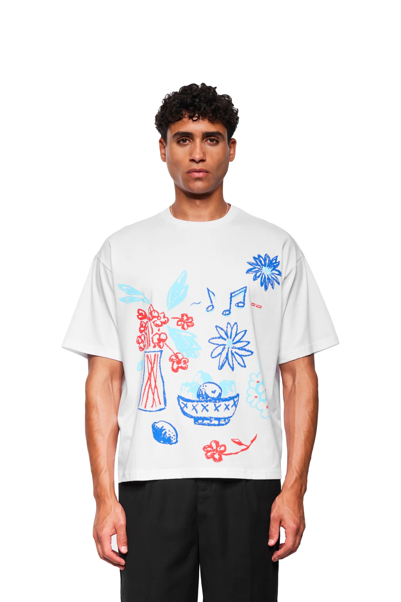 Crayon T-Shirt Oversized White - Image 3