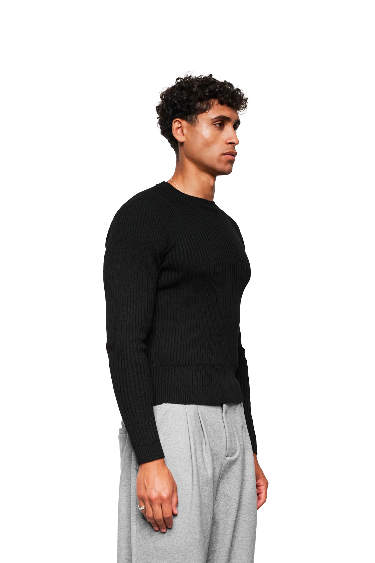 Exquisite Knit Longsleeve Black - Image 4