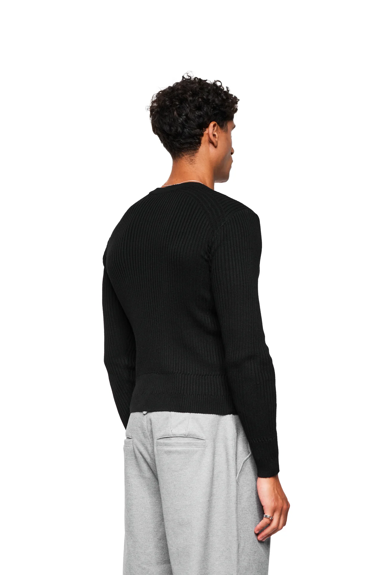 Exquisite Knit Longsleeve Black - Image 5
