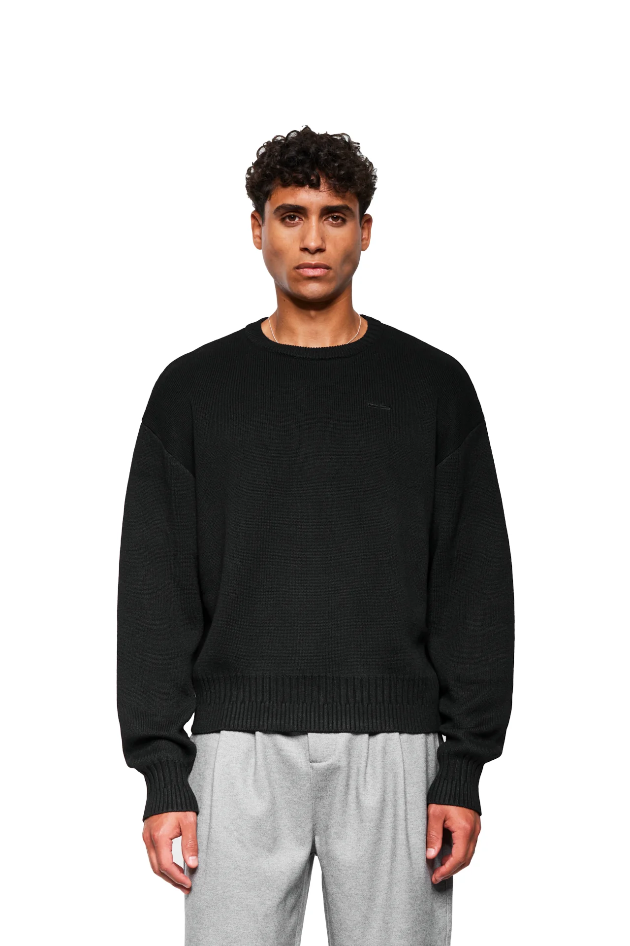 Exquisite Knit Sweater Black - Image 3
