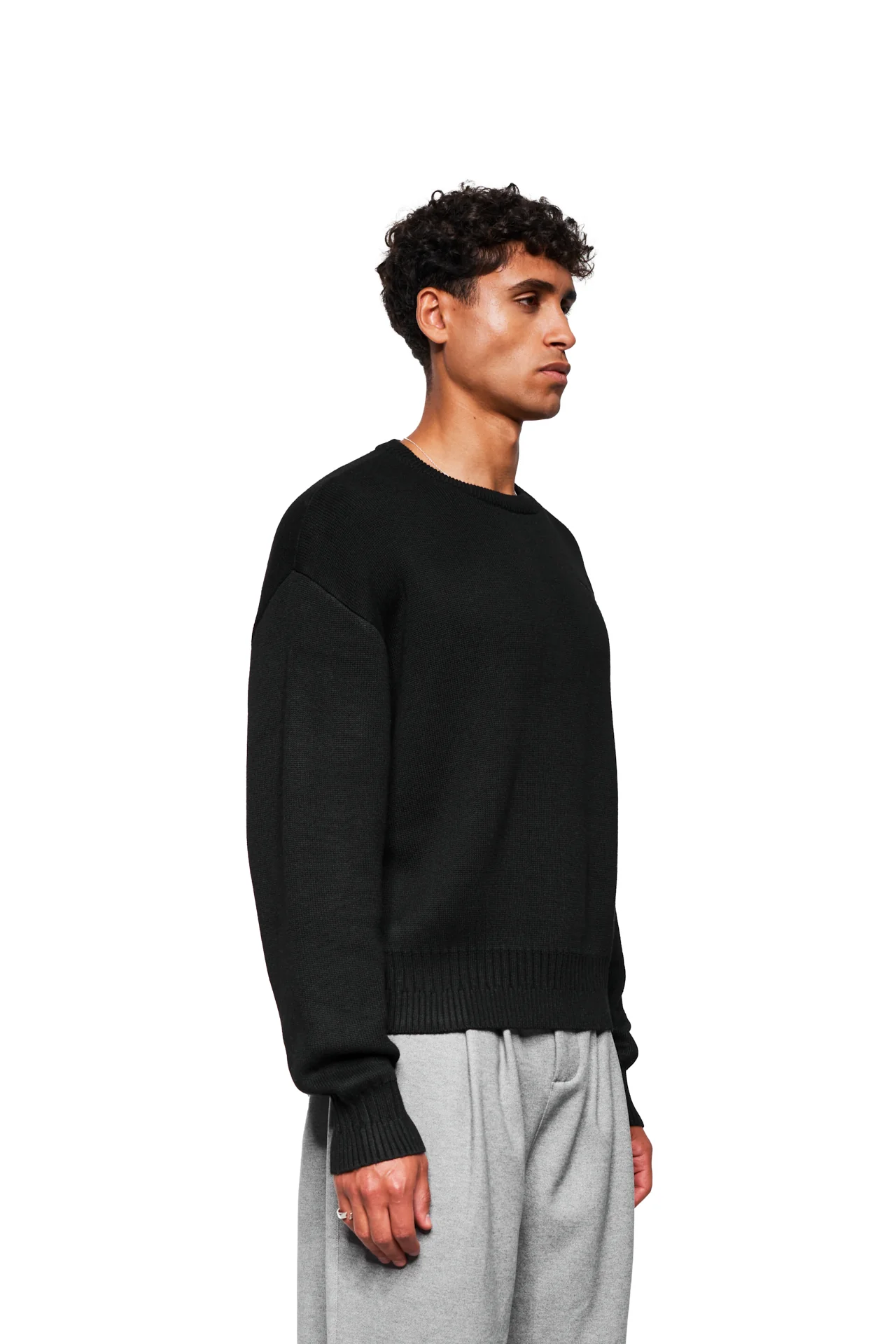 Exquisite Knit Sweater Black - Image 4