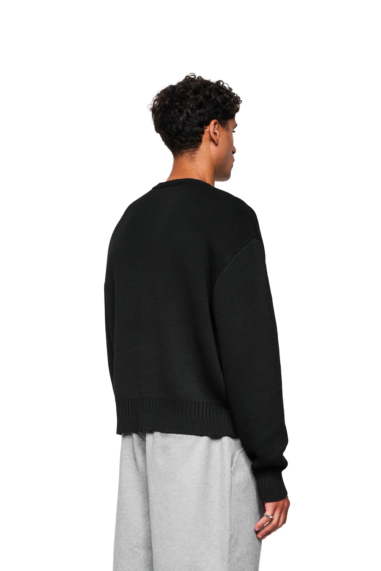Exquisite Knit Sweater Black - Image 5