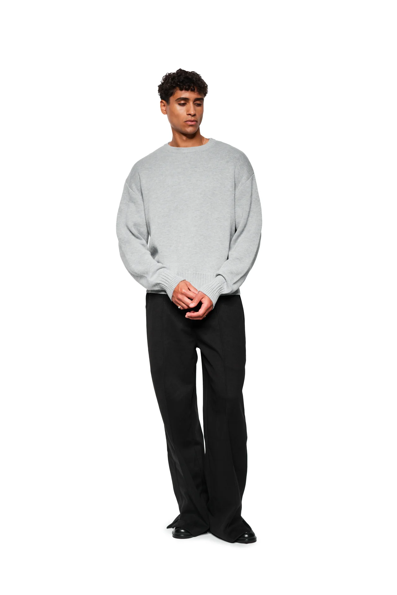 Exquisite Knit Sweater Gray - Image 2