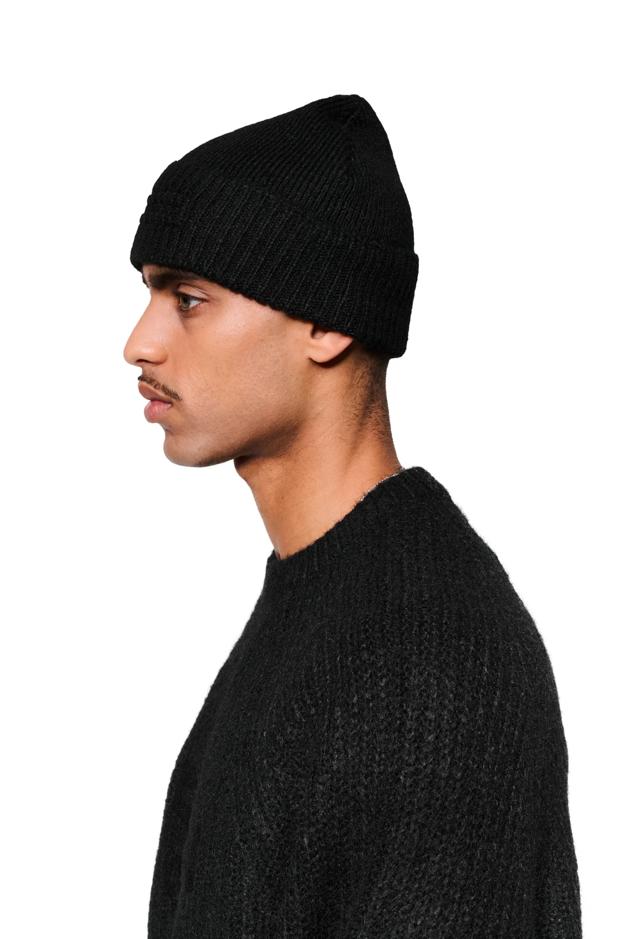 Fuzzy Beanie Black - Image 3