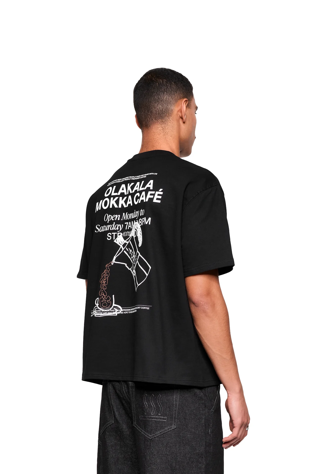 Mokka T-Shirt Black - Image 5
