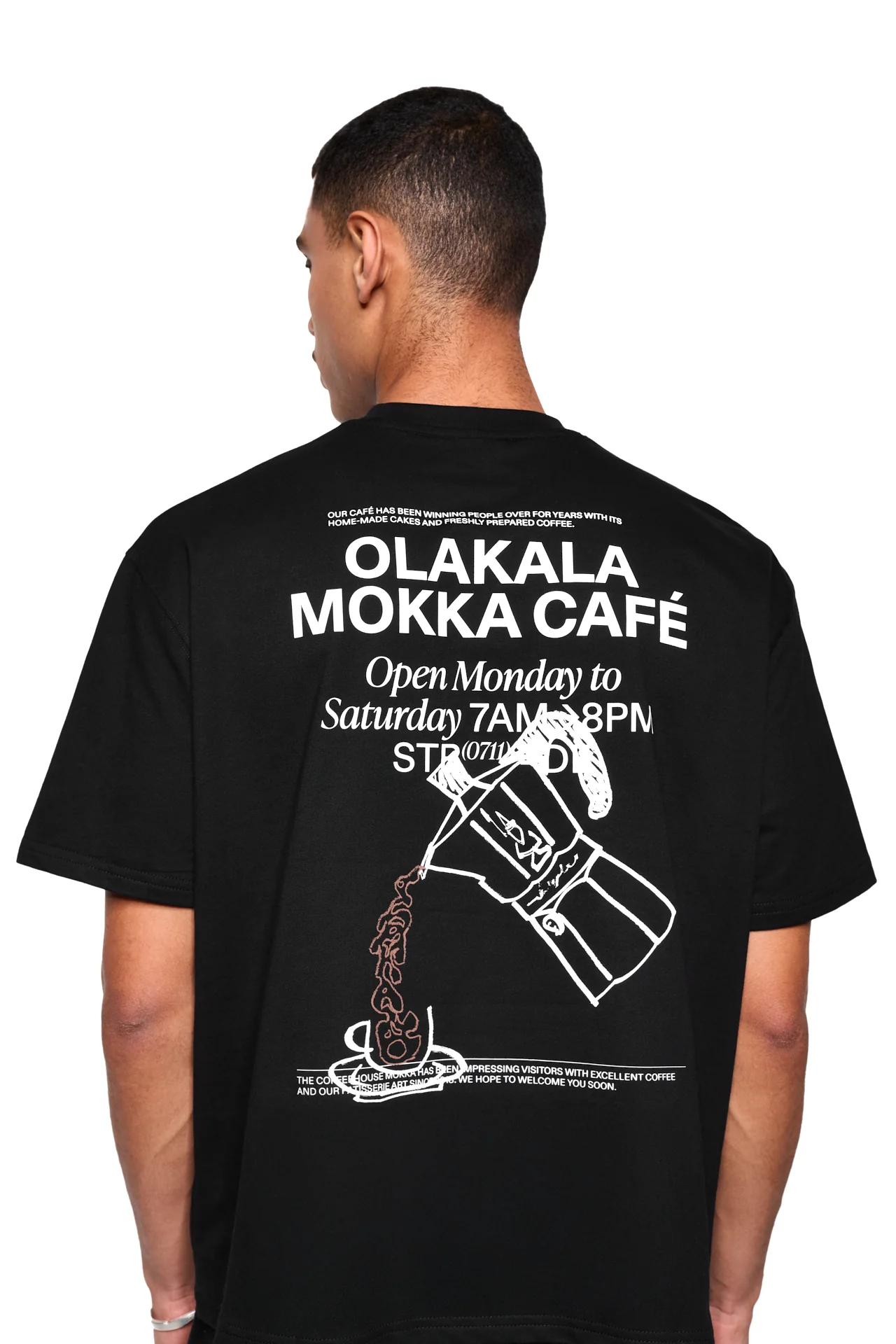 Mokka T-Shirt Black - Image 8