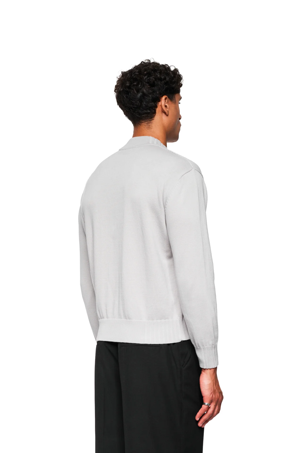 Summer Knit Jacket Light Gray - Image 5